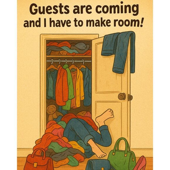 Shop my closet before the guests do!  Closet Clean-Out Party - Picture 1 of 2